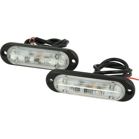 Luci Diurne Led DRLs Driving Light 12V 24V 6X1W IP68 Universale Per Auto Camion (1/3)