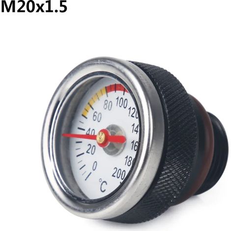 Manomètre de pression d'huile M20x1,5 pour motos, réf. TR300, M20 x 1,5, compatible avec Harley-Davidson X350 et accessoires moto.-AquaForge (1/5)