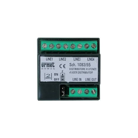 Urmet 1083/55  Distributore 4 Utenze per sistema 2VOICE