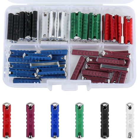 72 Pcs Car Fuses, Torpedo Type Automotive Fuses (1/5)