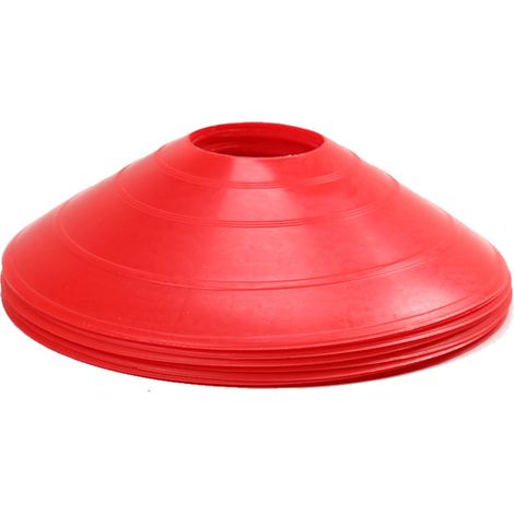 Disque Conique - Polyéthylène - 19 cm x 5 cm - Pour Entraînement Sportif Agility Football - Lot de 10 (1/5)