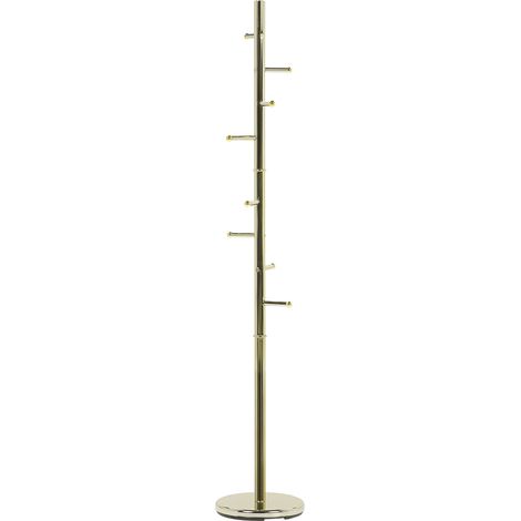 Perchero de acero dorado ropa pasillo moderno glamuroso contemporáneo Clovis