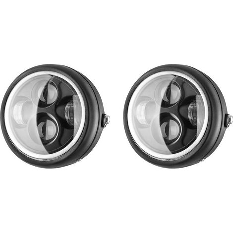 faros LED modificados para motocicleta GN125, faro retro de 5,75 pulgadas con apertura (2X),