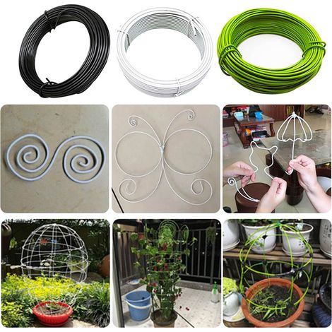 Attaches de câble multifonctions en plastique pour plantes de jardin (10 m) (1/5)