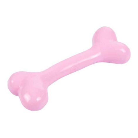 Os à mâcher pour chien en forme de chiot, 14 cm, rose (1/3)