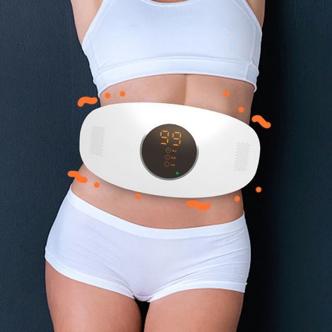 Ceinture amincissante sans fil légère, masseur abdominal vibrant à chaleur, perte de poids portable, appareil de massage minceur (1/2)