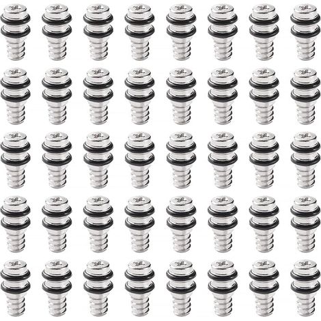 40 Pièces 18x6 mm Métal Taquets d'Étagère, Goupilles de Support D'étagère, pour Meubles de Bibliothèque D'armoires de Cuisine (1/5)
