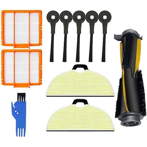 Accessoires et pièces détachées pour RV2001WD / RV2002WD / RV2000WD / AV2001WD : brosse latérale principale, filtre primaire, chiffons de nettoyage (1/5)