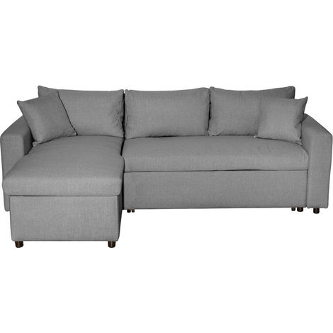 Canapé d'Angle Réversible Convertible "Geye" 227cm Gris (1/5)