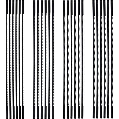 24 pièces Lames de scie à chantourner Assortiment de lames de scie à chantourner 6-1/2 15TPI 20TPI 24TPI 28TPI pour la réalisation de courbes complexes (1/4)