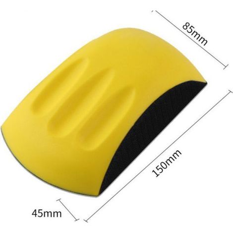 Bloc De Ponçage Manuel - Disque 150 Mm Interchangeable - Inclinaison Pour Rainures - Travail Du Bois Et Carrosserie - 1 Pièce (1/4)