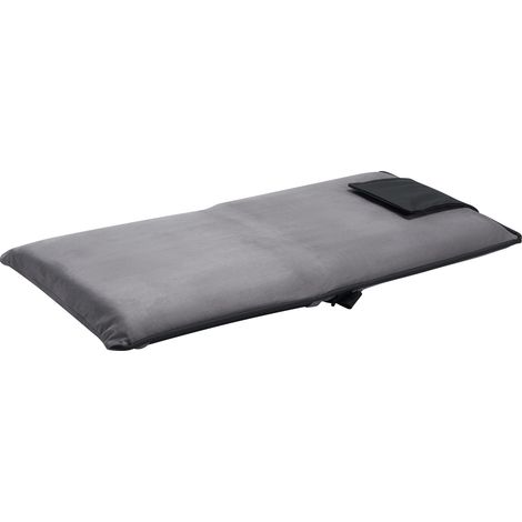 Mophorn Silla de suelo, silla de meditación ajustable en 6 posiciones con respaldo, sofá plegable para leer, ver televisión y jugar, sillón portátil para niños y adultos, gris (1/5)