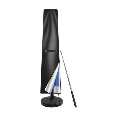 Housse Parasol Droit Imperméable Housse de Protection pour Parasol de 2m à 3m, Résistant au Vent, Anti-UV Tissu Oxford 420D Bache Parasols avec Tige (190x30/50cm) - Noir (1/5)