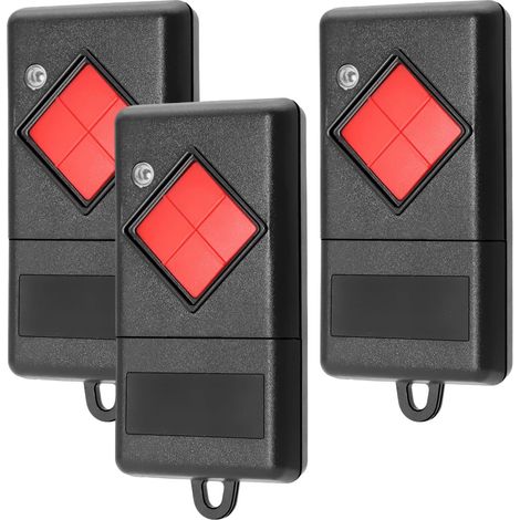 Lot de 3 télécommandes d'ouverture de porte de garage 40,685 MHz pour Dicket MAHS40-01, MAHS40-04, 4 canaux (1/5)