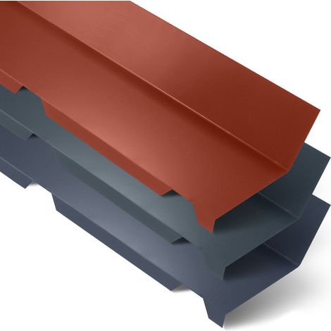 Faîtière Crantée Contre Mur 2100 mm AXEL®  Coloris: Gris Anthracite  RAL 7016