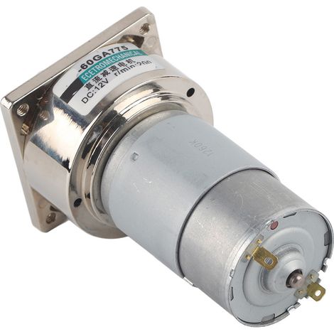 Moteur électrique 60GA775 12V DC 35W à couple élevé, vitesse réglable 200 tr/min, micro moteur à engrenages (1/5)