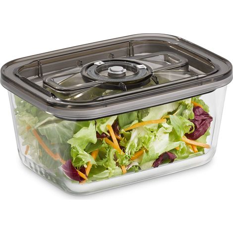 CASO VacuBoxx Eco L - Contenitore sottovuoto da 1500 ml per tutti i sottovuoto CASO e Vacu OneTouch  adatto a lavastoviglie e microonde, senza BPA, contenitore in vetro (1/2)