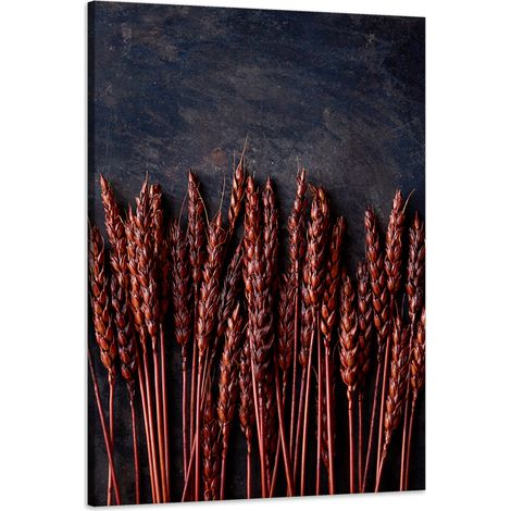 Stampa su tela Botanica Grano scuro 60x90 cm