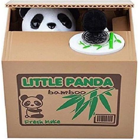 Tirelire panda: panda vole les monnaies automatiqu (1/2)