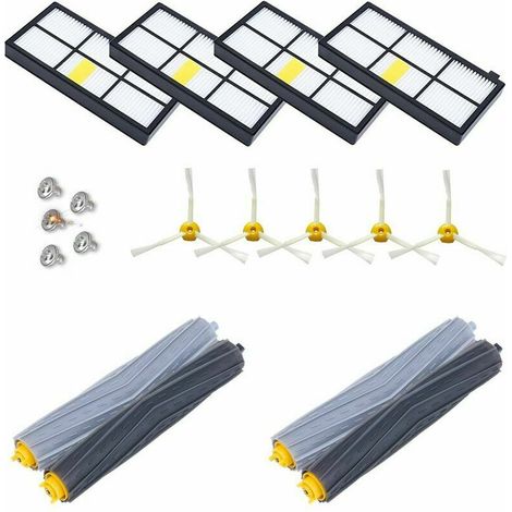 royaluxe -Kit Pièces accessoires pour iRobot Roomba serie 800 850 851 860 865 866 870 871 876 880 885 886 890 891 896 900 960 966 980 ect Kit d'accessoires pour aspirat (1/5)