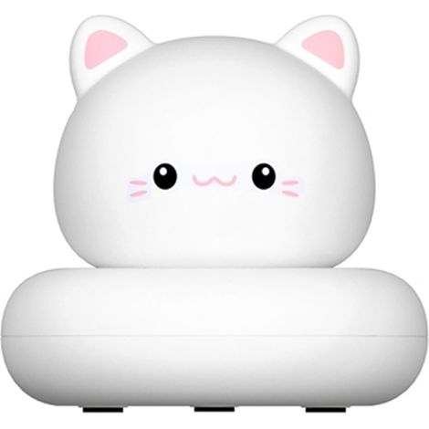 Mini lámpara de noche LED flexible recargable por USB, diseño de conejo/oso/gato/pato, luz de lactancia, 3 niveles de brillo, lámpara de lectura portátil (1/5)