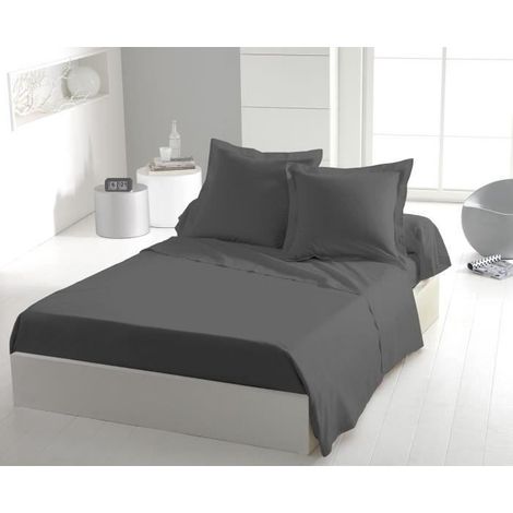 Set di Lenzuola HOME LINGE PASSION Flat sheet Grigio Letto singolo 180 x 290 cm (1/4)