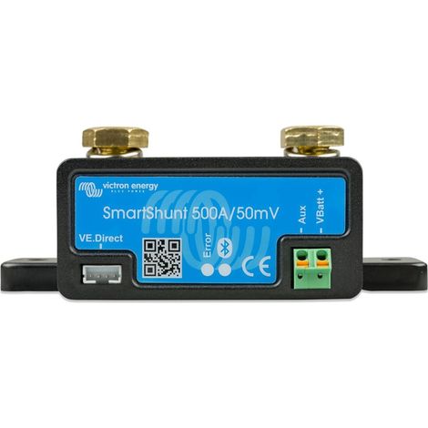 Victron Energy SmartShunt 500 A Monitor de Batería con Bluetooth para Sistemas 12/24 V (1/5)