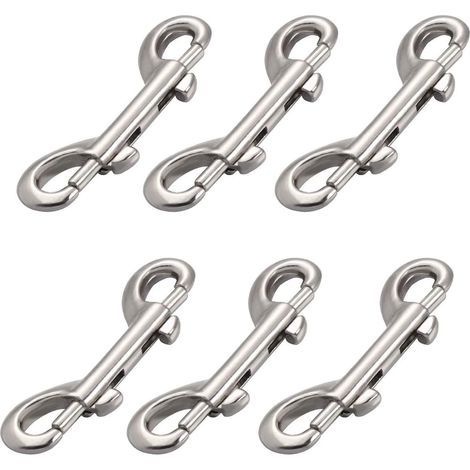 Offre exceptionnelle à petit prix Lot de 6 mousquetons à ergots, crochets pour laisse de chien en alliage de zinc, Key-Glad (1/5)