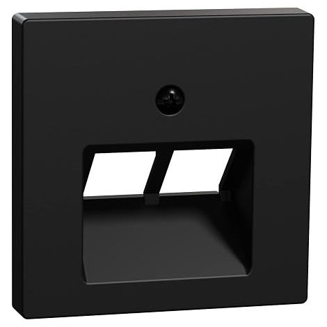 MERTEN MEG4522-0403 PLAQUE CENTRALE POUR UTILISATION UAE EN MATéRIAU RECYCLé NOIR MAT