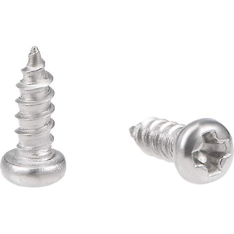 2x6mm Auto-taraudage Vis Cruciforme Tête Cylindrique Bombée Vis 316 INOX Acier Fixations Boulons 50Pcs (1/3)