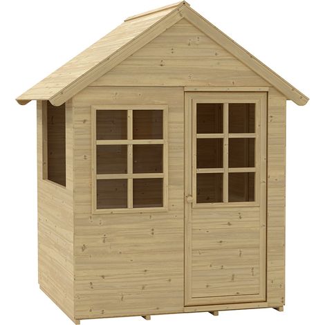 Zwerkules Holla Kinder Spielhaus für den Garten Holz (1/5)