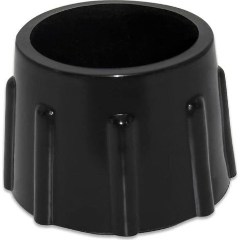 Lot de 4 Embouts de Protection de Sol en Caoutchouc synthétique antidérapants pour Meubles Ronds Diamètre 35 mm, 3,5 cm, Noir