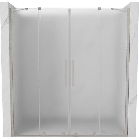 Mexen Velar Duo porte de douche coulissante 170 cm, givre, nickel brossé - 871-170-000-32-97 (1/5)