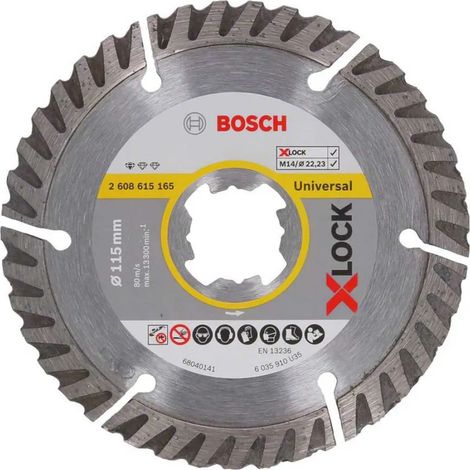 Disco da taglio diamantato Bosch standard per universale 115 mm 2 pezzi