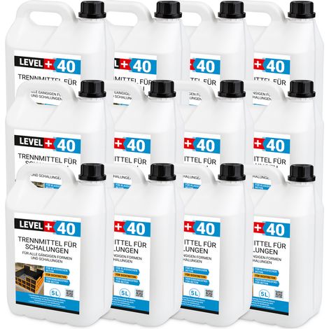 LEVEL+ Trennmittel für Formen und Schalungen Gips- Betontrennmittel L+40 - 60L