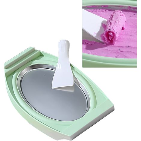 Machine à glace roulée mini, compacte, efficace et facile à utiliser pour préparer soi-même yaourt glacé, sorbet et gelato vert (1/5)