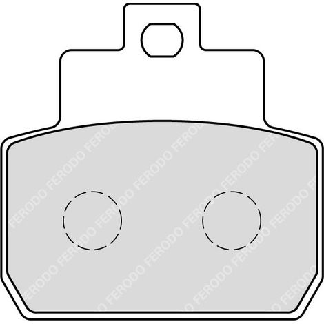 Plaquette de frein Ferodo pour Scooter Piaggio 125 X8 2006 à 2007 (1/2)