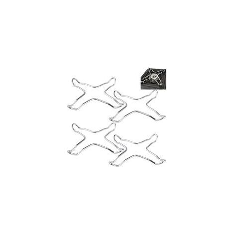 Support Universel en Fonte 4 Pièces pour Cuisinière à Gaz, Anneau Wok et Poêles de Cuisine