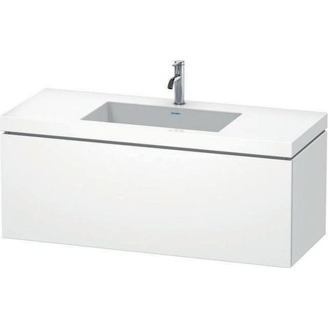 Duravit L-Cube c-bonded Set wandhängend, 1 Auszug, ohne Überlauf, (1/4)