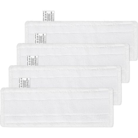 4 Pcs Lingettes pour Kärcher EasyFix Bonnettes Nettoyeurs Vapeur,Serpillières Bonnettes compatible avec Karcher Vapeur Easyfix SC Série,Chiffons pour Kärcher SC2 SC3 SC4 SC5 Accessoires (1/5)