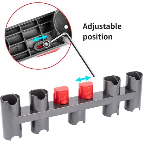 YanBan Support de stockage étendu pour Dyson aspirateur V7 V8 V10 V11 étagère sans poinçon étagère suspendue accessoires BPfire (1/4)