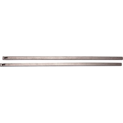 Tringle pour crémone MAP 8x5 mm L2,0 m - Lot de 2, zinc