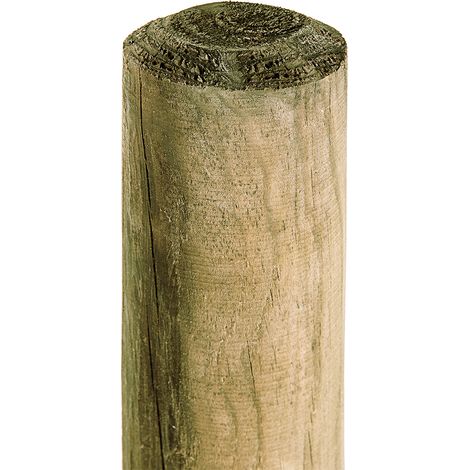 Holzpfahl 10 Stk. 5cm Stärke x 150cm Höhe KDI-grün Pfahl Baumpfahl für Gartenzaun (1/2)