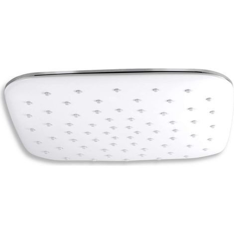 Novaservis Soffioni doccia - Soffione doccia, 25x25 cm, bianco/cromo RUP/410,1