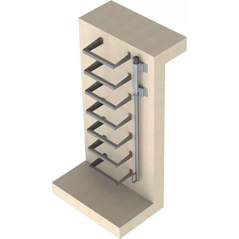 Scala accesso pozzi 4 pioli - Altezza raggiungibile 1.00m - EC-PUITS-AC-100