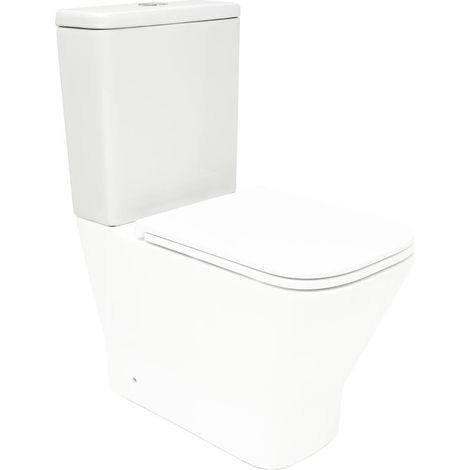 B‑Way Keramik‑Spülkasten mit Deckel für Stand‑WC, ohne Mechanik, weiß