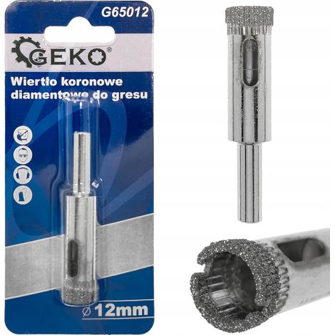 Foret diamanté geko diamond core drill bit 12mm perçage humide (1/3)