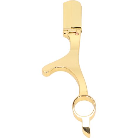 Rasoir à effiler en alliage, style ancien, manuel, sans lames, pour hommes, couleur or (1/5)