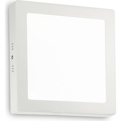 Applique Moderna Square Universal Alluminio-Plastiche Bianco Led 19W 3000K D22 (1/4)