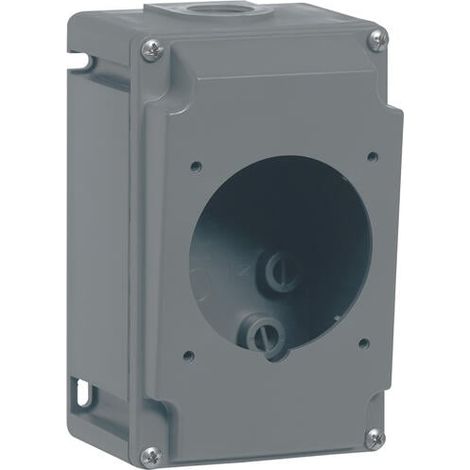 Scatola reversibile singola Hypra per prese 2P+T, 3P+T e 3P+N+T 32A - 1 ingresso - ISO25 - plastica - 052940 - LEGRAND